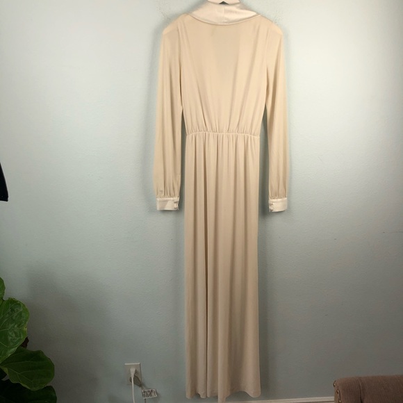 Rachel Zoe white Estella tuxedo wrap gown - Picture 7 of 8